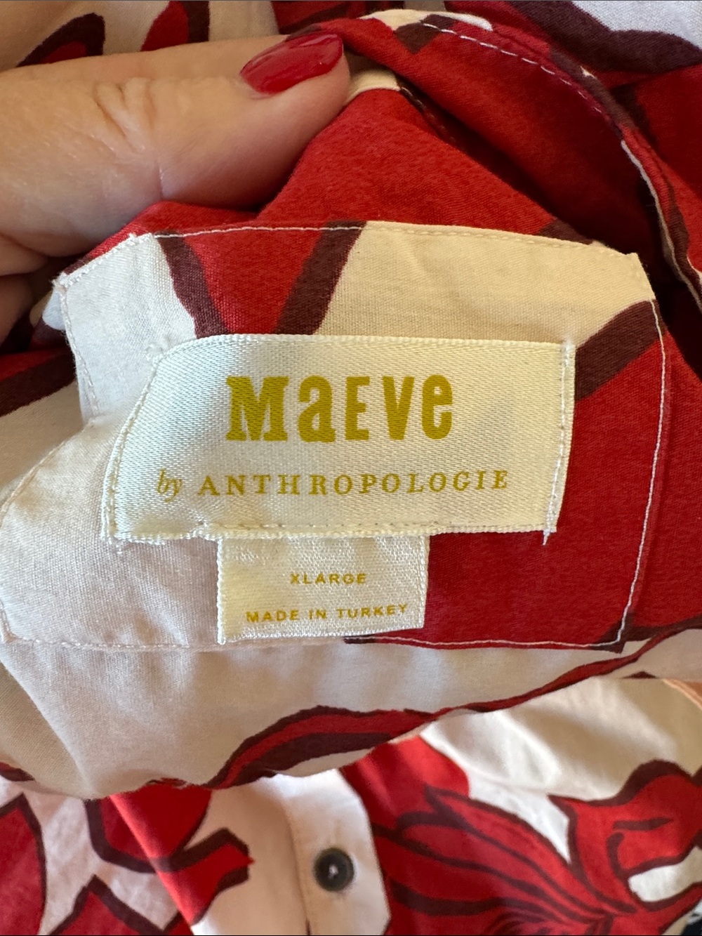 Anthropologie XL printed shirt dress - Picture 4 of 6